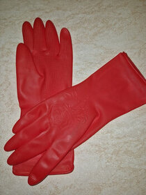 Latexové rukavice červené - 1