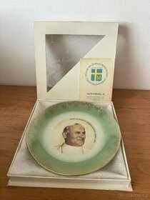 Pamětní talíř - papež Jan Pavel II