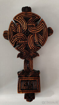 Etiopský dřevěný kříž
