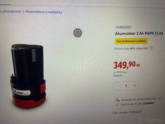 Koupím tuto baterii.