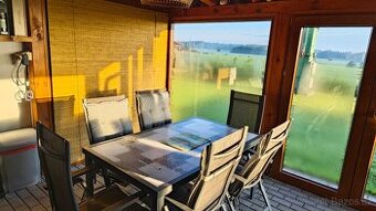 Zahradní sestava stůl a 6 židlí