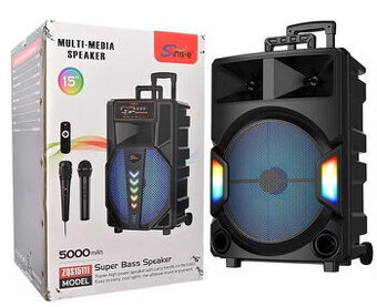 Velký Bluetooth karaoke reproduktor s barevnou hudbou 62cm Z