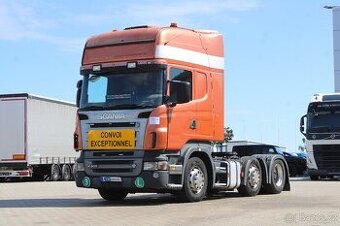 Scania R 500, EURO 3, 6X2, RETARDER, NATÁČECÍ NÁPRAVA, MAJÁK