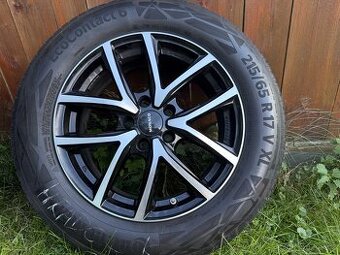 Zánovní alu Monaco 17" 5x114,3 ET40 + pneu