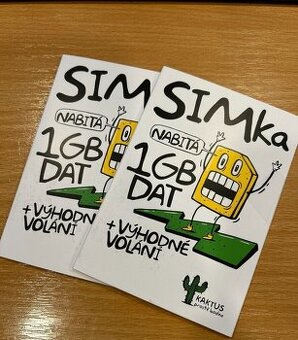 Prodám SIM karty - Kaktus, O2, MobilCZ