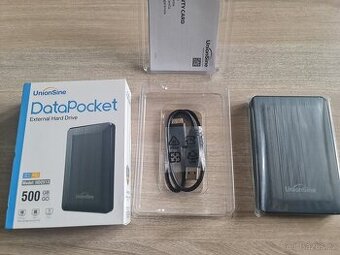 500Gb 2.5 externi disk USB 3 cerny nový