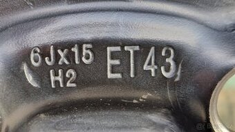 4 ks plechové disky 6Jx15 H2 ET43