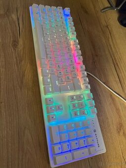 Prodám herní klávesnici Rapture X-RAY Out.Red bílá, v záruce