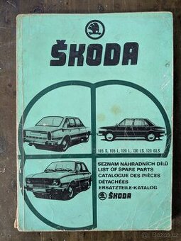Kniha Seznam náhradních dílů Škoda 105S - 120 GLS