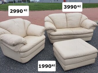 luxusní KOŽENÁ sedačka – DOPRAVA
