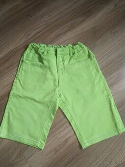 CHLAPECKÉ DŽÍNOVÉ ŠORTKY ZELENÉ vel.164