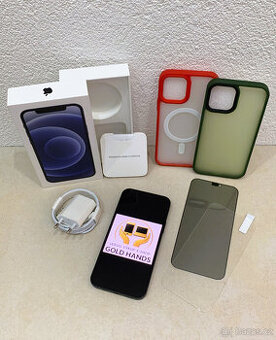 🍏 Apple iPhone 12 128GB - Black (12m. ZÁRUKA) + MEGA DÁRKY