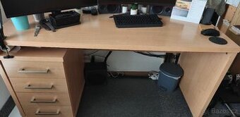 Prodám pracovní stůl 152x67 s kontejnerem
