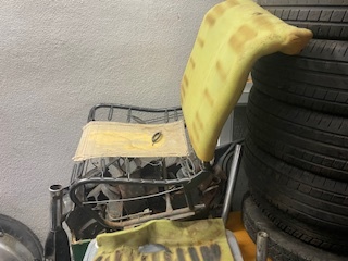 Přední sedadla na Citroen 2CV, Dyane, Acadyane, AK atd.