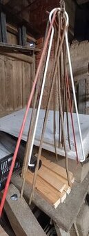 Pružné dráty, háky králičí kůží 8ks