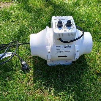 Ventilátor, tlumič hluku a vibrací, odvětrávací zařízení