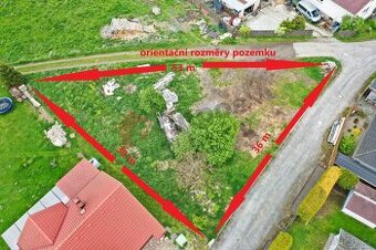 Stavební pozemek 843 m² v klidné části obce Střížov u Brtnic