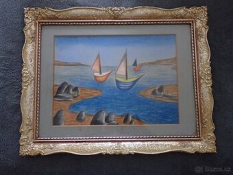 Jan Zrzavý - lodičky u pobřeží