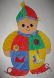 Barevná hrací deka šašek - klaun - i na zavěšení na zeď