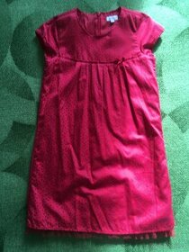 Červené šaty S. Oliver vel. 128