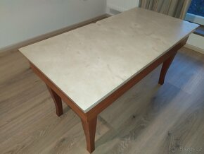 Konferenční stolek 45×90×48 cm mramorová deska - 1