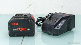 Set aku Bosch ProCORE 18V/12Ah a nabíječky AL1820