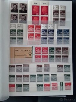 Známky Německo-BRD kompl.rok 1966  ve čtyřblocích+