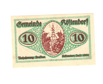 10 Heller 1920 Köftendorf, Rakousko