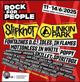 Rock for People 2025 - Celofestivalová vstupenka na 4 dny
