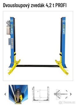 Dvousloupový hydraulický zvedák GolemTech 4200kg