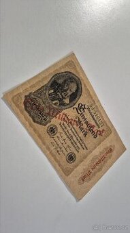 1000 Marek - přetisk Eine Milliarde, 1922 - 1