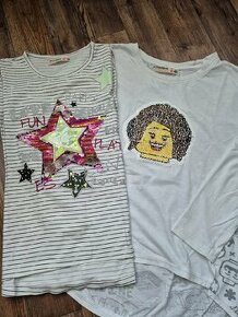 2x triko DESIGUAL dl.rukáv velikost 146-152