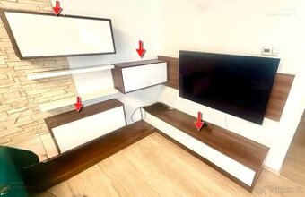 Moderní set úložných skříněk a TV komody-TOP stav