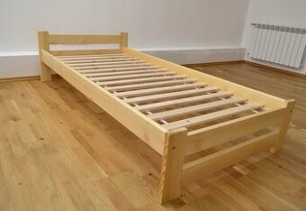 Nová postel 90x200 borovice masiv + rošt