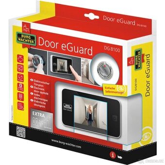 Digitální dveřní kukátko Burg-Wächter eGuard DG 8100 , nepou