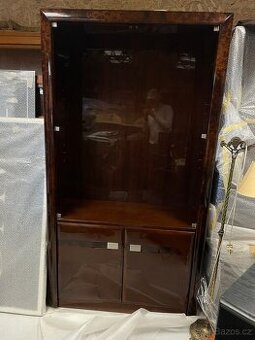 Art Deco vitrína/knihovna