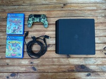 PlayStation 4 Slim 500GB + 2 hry