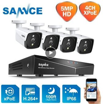 Kamerový systém SANNCE - 4 kamery - NOVÝ