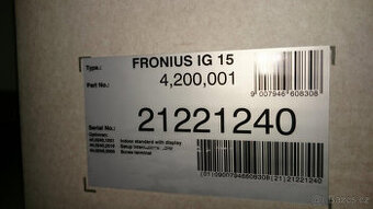 Měnič pro FVE, FRONIUS IG 15