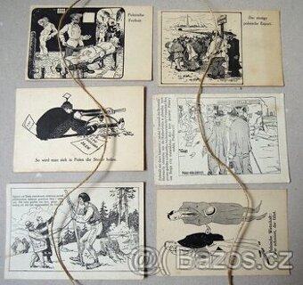 Staré pohlednice z období plebiscitu asi 1920-1921