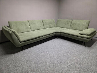 Velká rohová sedačka zelená PULL - 1