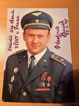 Pohled s podpisem Vladimíra Remka