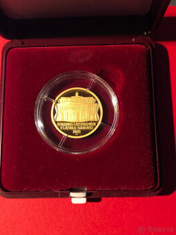 zlatá mince lázeňský dům v Lázních Bohdanči proof DSA