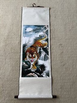 Tradiční čínský svitkový obraz, 40x120