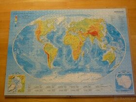 Puzzle zeměpisná mapa 1000 dílků