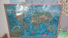 Mapa světa Amazing world laminovaná 140x100 cm