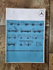 Leták - výrobní program Mercedes 1968