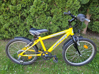 20" žluté dětské horské hliníkové kolo CONDOR, rám 10"