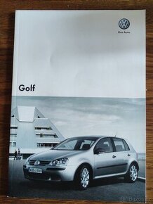 Volkswagen Golf V 5 Prospekt česky