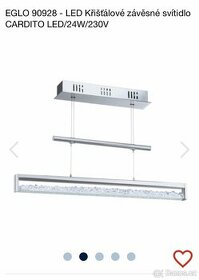 LED Křišťálové závěsné svítidlo
